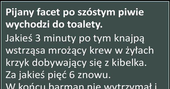 Pijany Facet Po Szóstym Piwie Wychodzi Do Toalety